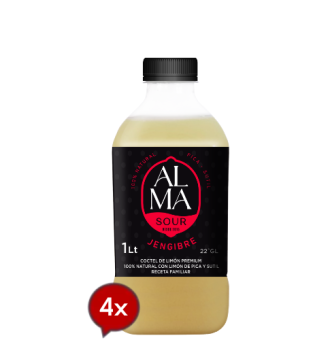 Alma Sour Premium Jengibre 4x
