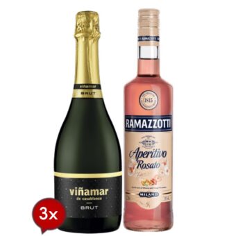 3 Viñamar Brut + 1 Ramazzotti